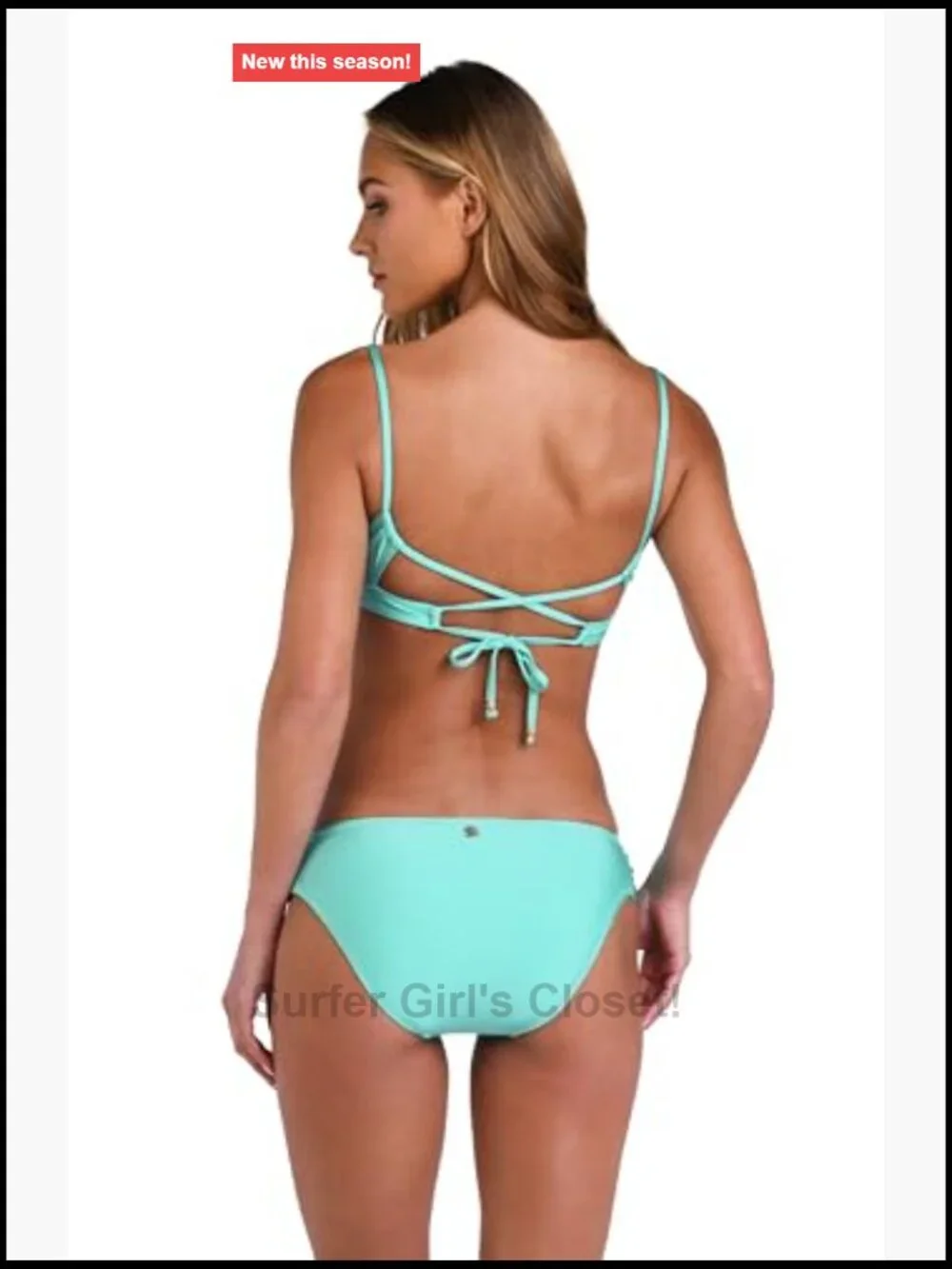 Over The Shoulder Bralette Bikini Swimsuit Top Adjustable Straps